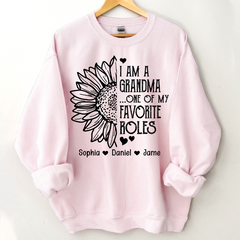 Lofaris Personalized Favorite Roles Grandma Kids Sweatshirt