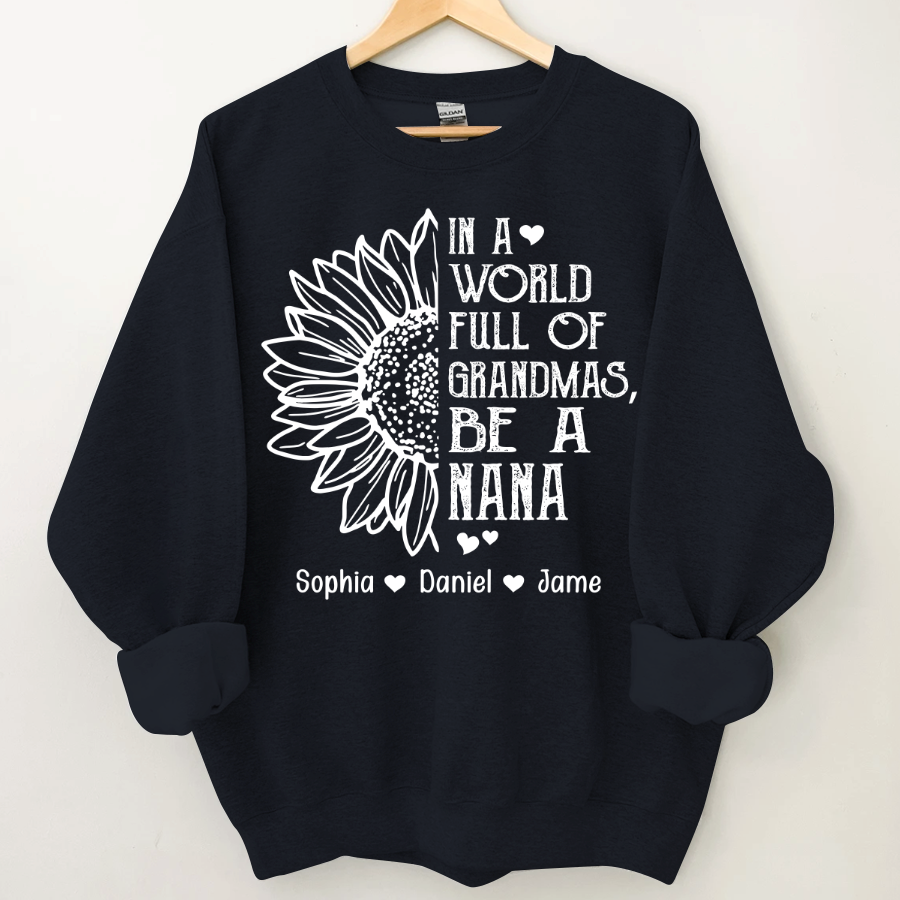 Lofaris Personalized Favorite Roles Grandma Kids Sweatshirt