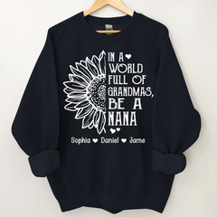 Lofaris Personalized Favorite Roles Grandma Kids Sweatshirt