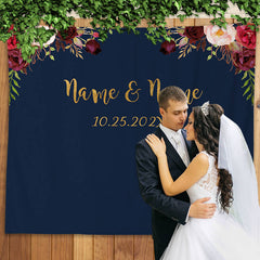 Lofaris Personalized Floral Engagement Backdrop for Party
