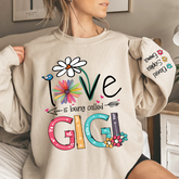 Lofaris Personalized Flower I love Being Gigi Gift Sweatshirt