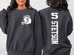 Lofaris Personalized Football Mom Number Sport Sweatshirt