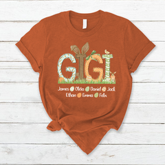 Lofaris Personalized Gigi And Kids Eggs Easter T-Shirt