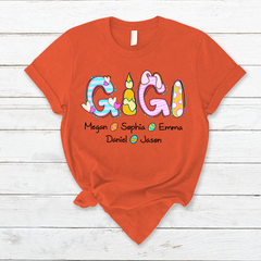 Lofaris Personalized Gigi Candle Eggs Easter Shirt T-Shirt