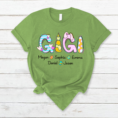 Lofaris Personalized Gigi Candle Eggs Easter Shirt T-Shirt