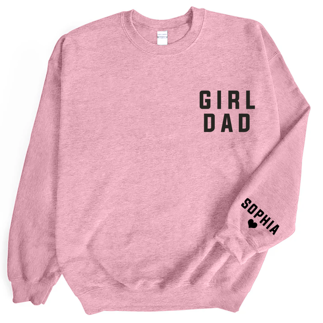 Lofaris Personalized Girl Dad Love Daughter Gift Sweatshirt