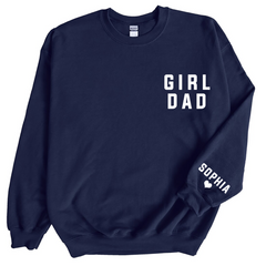Lofaris Personalized Girl Dad Love Daughter Gift Sweatshirt