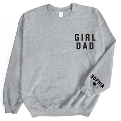 Lofaris Personalized Girl Dad Love Daughter Gift Sweatshirt