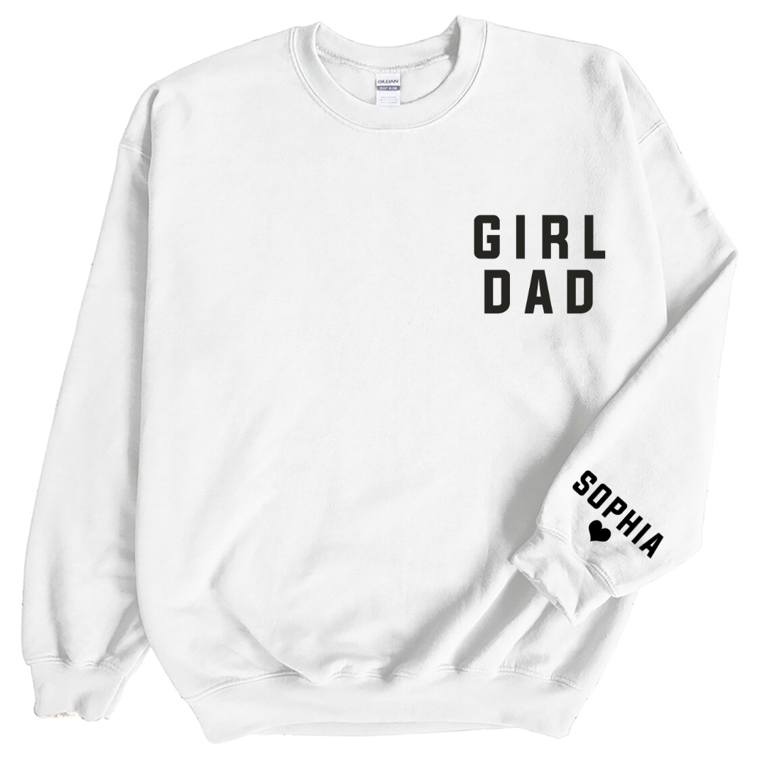 Lofaris Personalized Girl Dad Love Daughter Gift Sweatshirt
