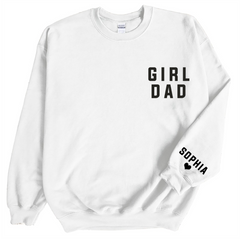 Lofaris Personalized Girl Dad Love Daughter Gift Sweatshirt