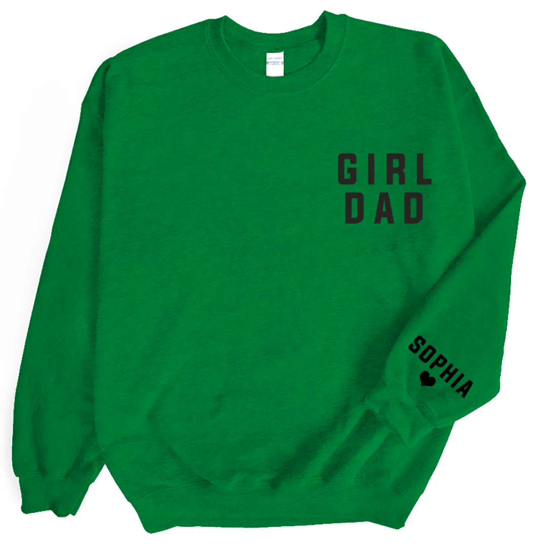 Lofaris Personalized Girl Dad Love Daughter Gift Sweatshirt