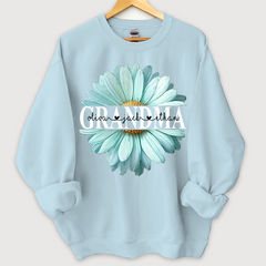 Lofaris Personalized Grandma Flower Daisy Grandkid Sweatshirt