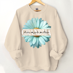 Lofaris Personalized Grandma Flower Daisy Grandkid Sweatshirt