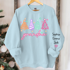 Lofaris Personalized Grandma Tree Merry Christmas Sweatshirt