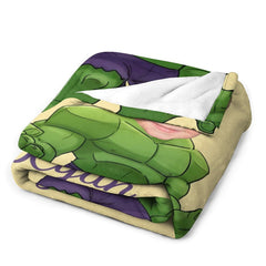 Lofaris Personalized Green Man Yellow Blanket With Photo