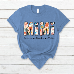 Lofaris Personalized Groovy Flower Mimi Mothers Day T-Shirt