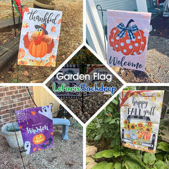 Lofaris Personalized Halloween Night Moon Ghost Garden Flag