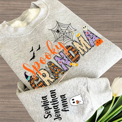 Lofaris Personalized Halloween Spooky Grandma Sweatshirt