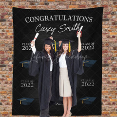 Lofaris Personalized High School Graduation Backdrop Banner