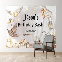 Lofaris Personalized Hogwarts Magical Birthday Bash Backdrop