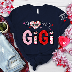 Lofaris Personalized I Love Being Grandma And Kids T - Shirt