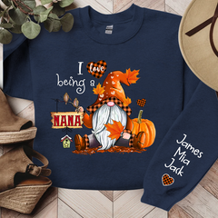 Lofaris Personalized I Love Being Grandma Autumn Sweatshirt