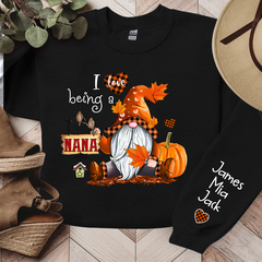 Lofaris Personalized I Love Being Grandma Autumn Sweatshirt
