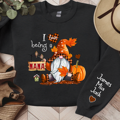 Lofaris Personalized I Love Being Grandma Autumn Sweatshirt