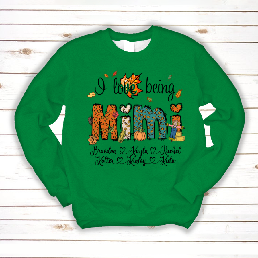 Lofaris I Love Being Mimi and Kids Personalized CTH01 Sweatshirt