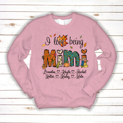 Lofaris I Love Being Mimi and Kids Personalized CTH01 Sweatshirt