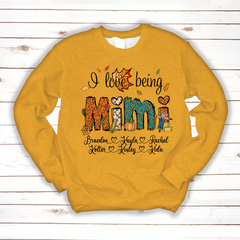 Lofaris I Love Being Mimi and Kids Personalized CTH01 Sweatshirt