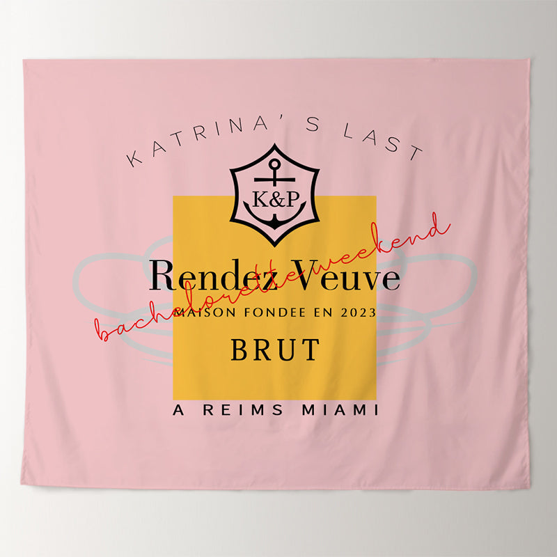 Lofaris Personalized Last Bachelorette Weekend Backdrop