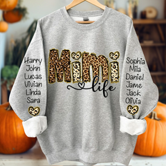 Lofaris Personalized Leopard Gigi Life And Grandkids Sweatshirt