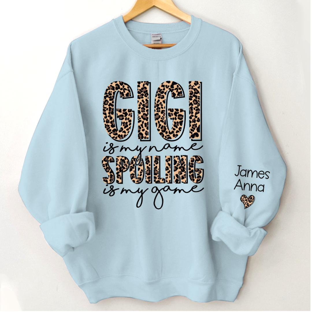 Lofaris Personalized Leopard Gigi Spoiling Custom Sweatshirt