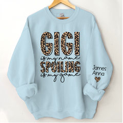 Lofaris Personalized Leopard Gigi Spoiling Custom Sweatshirt