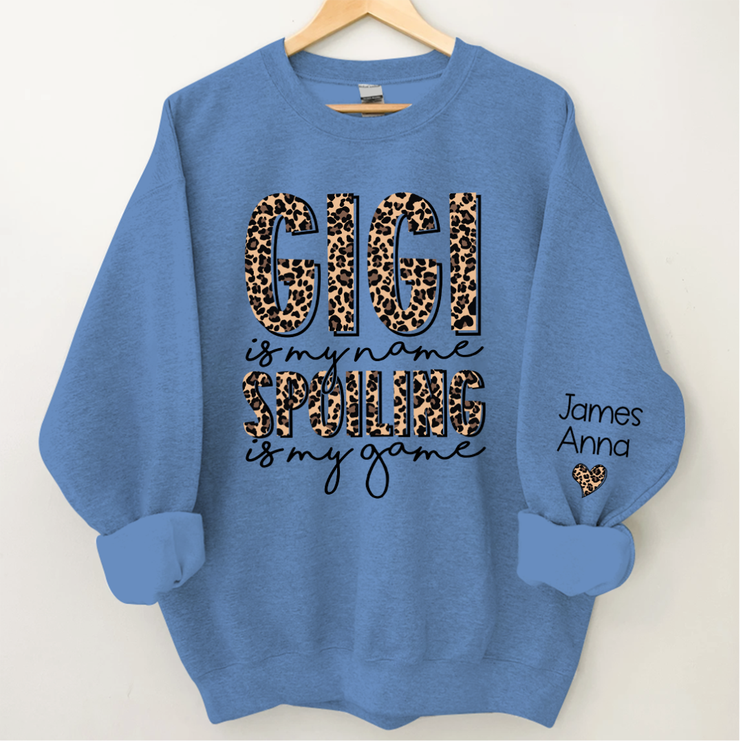 Lofaris Personalized Leopard Gigi Spoiling Custom Sweatshirt