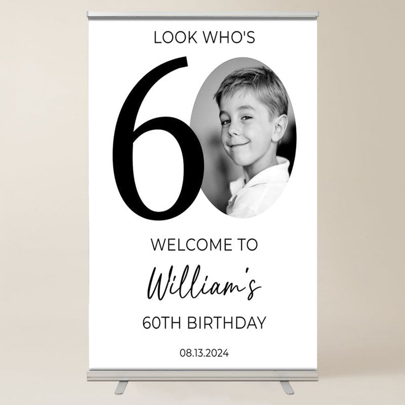 Lofaris Personalized Look Whos 60Th Birthday Welcome Sign