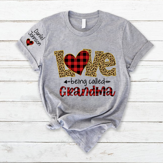 Lofaris Personalized Love Being Called Grandma Kids T - Shirt