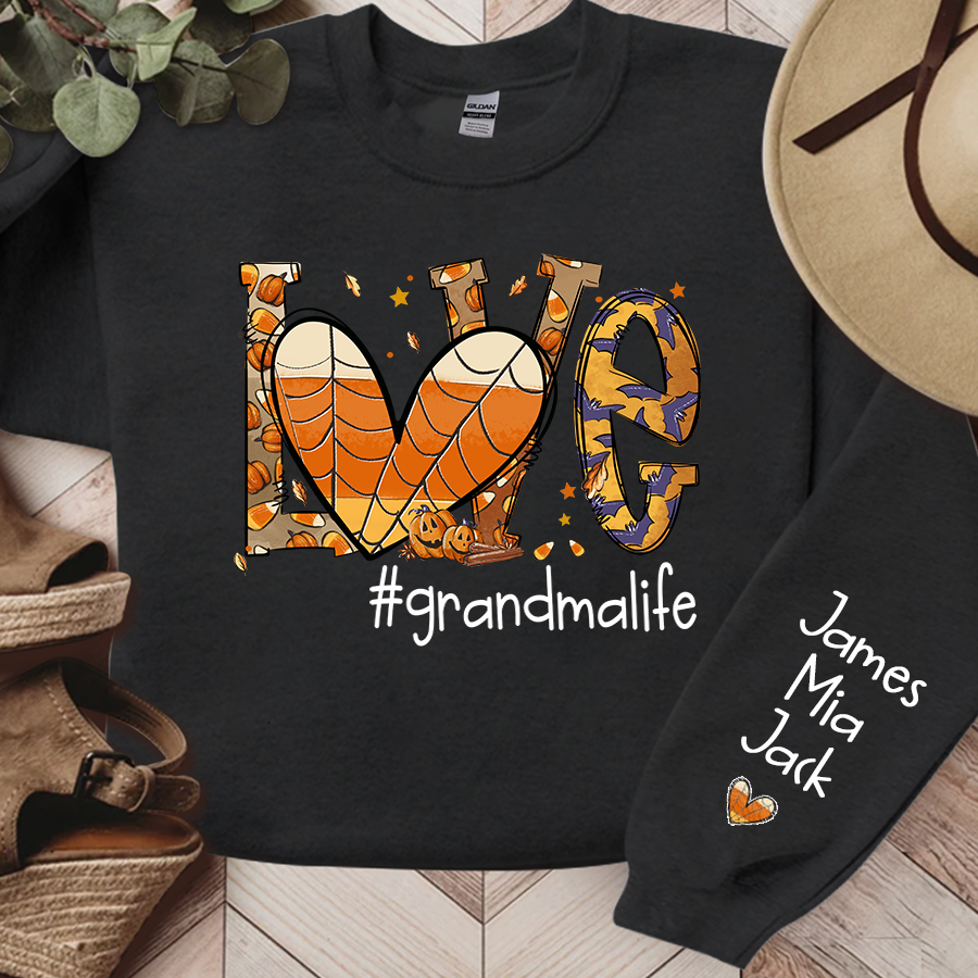 Lofaris Personalized Love grandmalife Autumn CL01 Sweatshirt