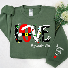 Lofaris Personalized Love grandmalife Christmas Sweatshirt