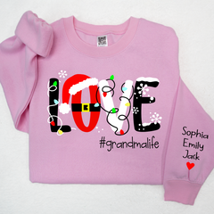Lofaris Personalized Love grandmalife Christmas Sweatshirt