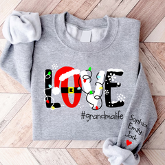 Lofaris Personalized Love grandmalife Christmas Sweatshirt