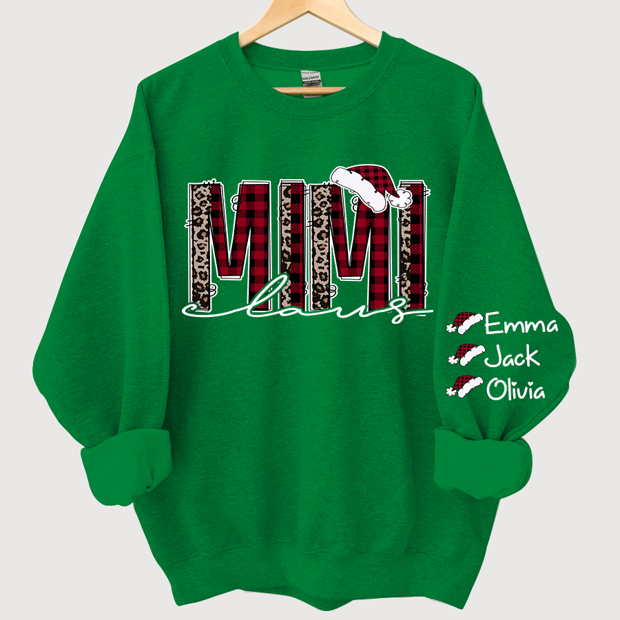 Lofaris Personalized Mimi Claus Christmas Grandma Sweatshirt