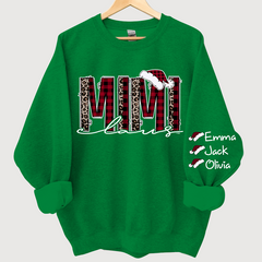 Lofaris Personalized Mimi Claus Christmas Grandma Sweatshirt