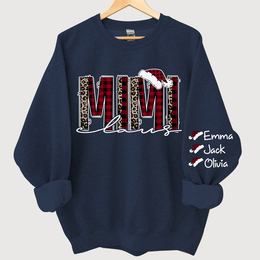 Lofaris Personalized Mimi Claus Christmas Grandma Sweatshirt