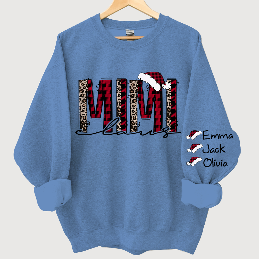 Lofaris Personalized Mimi Claus Christmas Grandma Sweatshirt