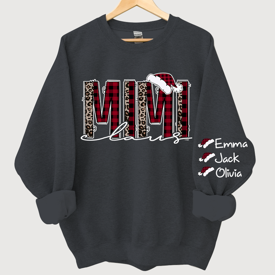 Lofaris Personalized Mimi Claus Christmas Grandma Sweatshirt