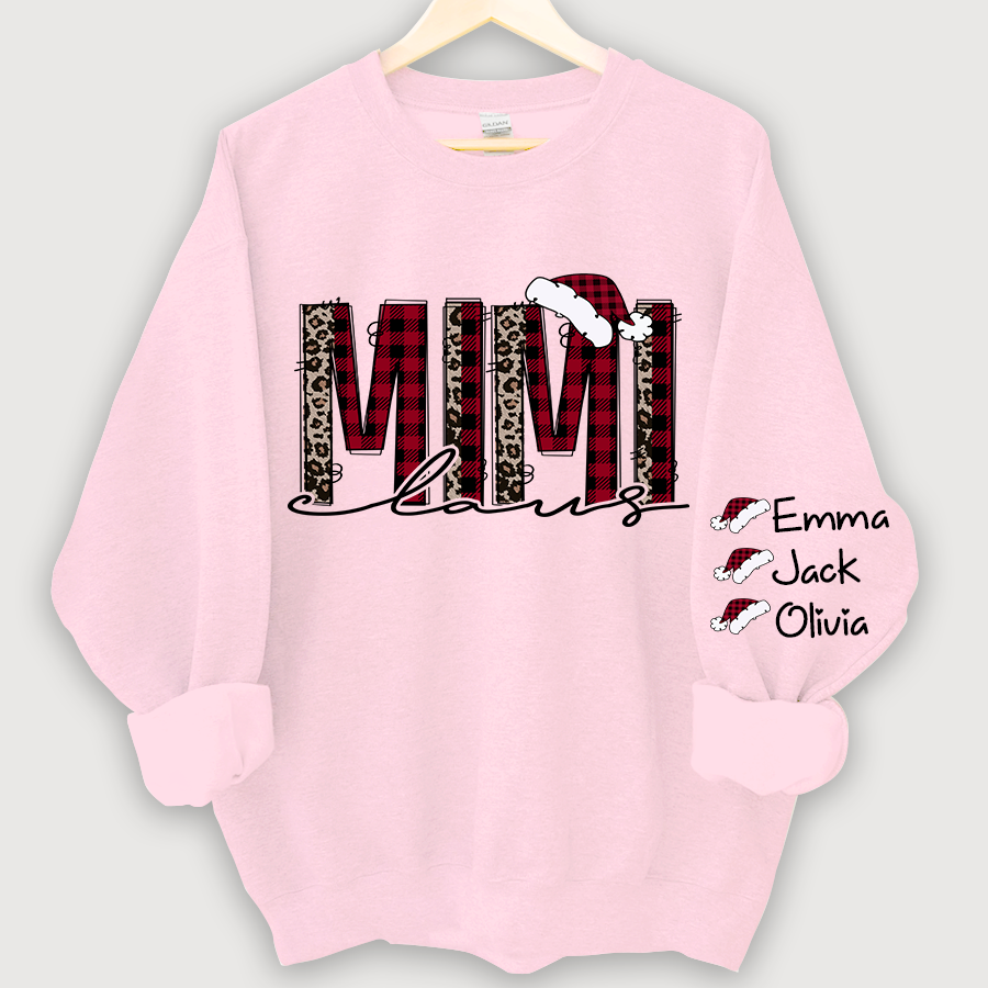 Lofaris Personalized Mimi Claus Christmas Grandma Sweatshirt