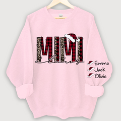 Lofaris Personalized Mimi Claus Christmas Grandma Sweatshirt