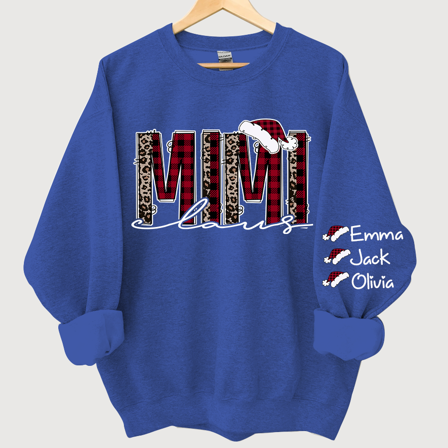 Lofaris Personalized Mimi Claus Christmas Grandma Sweatshirt